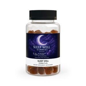 Sleep Well Gummies | Melatonin + Passionflower + Vitamin B6 (60 Gummies)