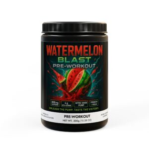 Watermelon BLAST: Pre-Workout Powder – Watermelon Flavor | 300g (10.58oz) | Energy, Focus & Endurance Support