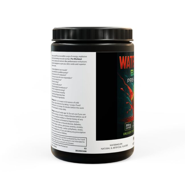 Watermelon BLAST: Pre-Workout Powder – Watermelon Flavor | 300g (10.58oz) | Energy, Focus & Endurance Support - Image 2