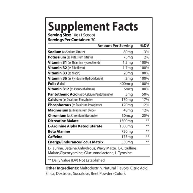 Watermelon BLAST: Pre-Workout Powder – Watermelon Flavor | 300g (10.58oz) | Energy, Focus & Endurance Support - Image 7