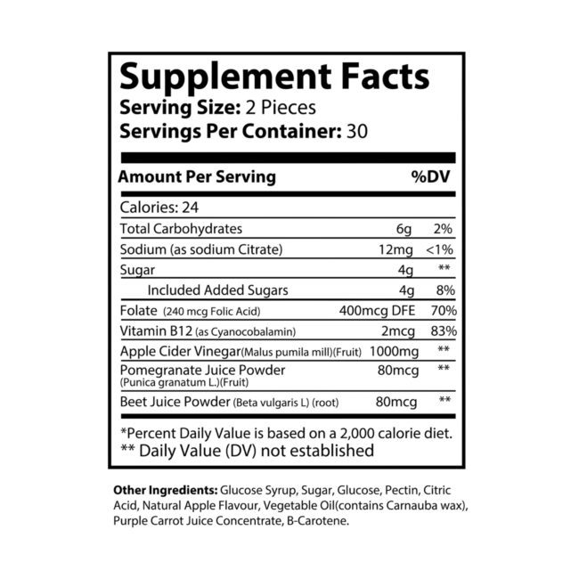 AppleCore ACV Gummies | Daily Energy & Detox Support (60 Gummies) - Image 6