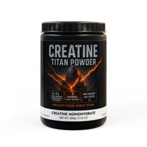 Creatine Monohydrate | Muscle Strength & Performance Support (300g, Unflavored Powder)
