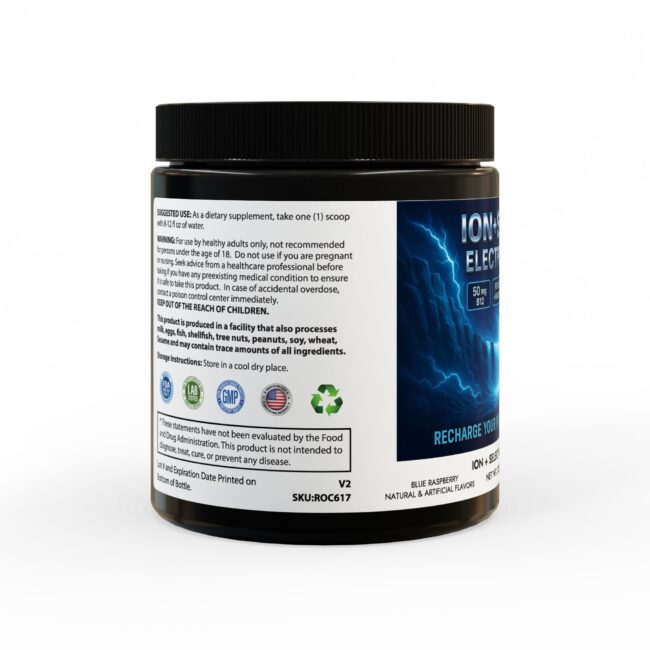 ION+ Electrolyte Hydration Powder – 225g (7.9oz) | Coconut Water, B12, Beetroot, Vitamin C - Image 2