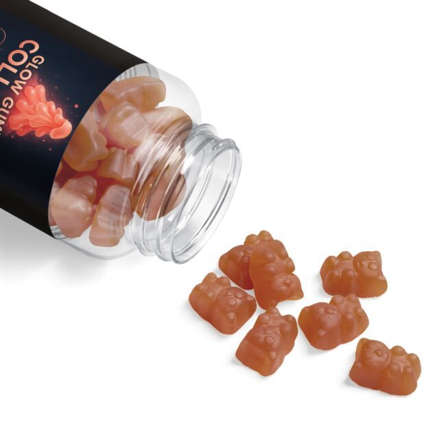 Glow Collagen Gummies | Type I & III Peptides + Vitamin C & Biotin (60 Gummies) - Image 5